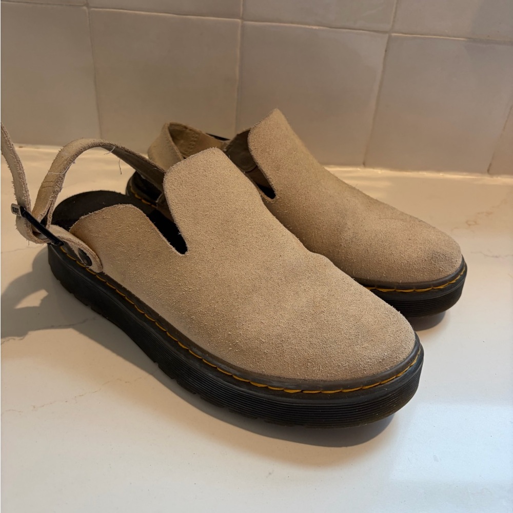 Dr Martins Suede Slides